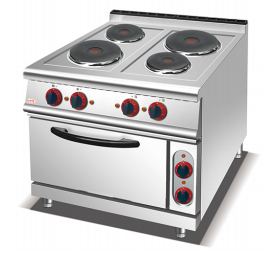 ELECTRIC 2/4-HOT ROUND PLATE COOKER WITH CABINET