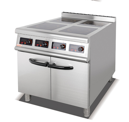 4-SQUARE PLATE INDUCTION COOKER WITH CABINET